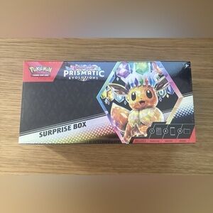 Pokemon Prismatic Evolutions Storage Box - Red and Black
